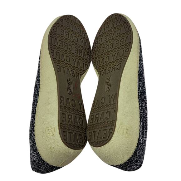 Keen Cortana Wedge Jute Black Gray Women's Summer Wedge 1-1.5" Heels 8.5 - Picture 6 of 7